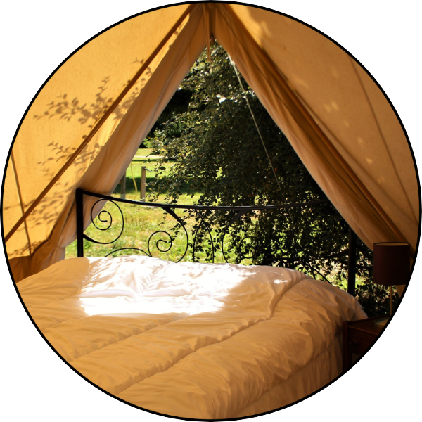 Romantic weekend in a lodge tent at Camping Le Brévedent, in Normandy, Northern France Weekend in Normandy at Castel Camping Le Brévedent