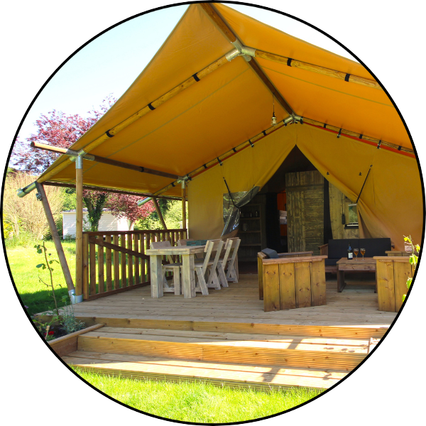Chalet toilé Luxe 4 personnes Weekend en Chalet toilé Luxe en Normandie au Camping Le Brévedent près de Deauville