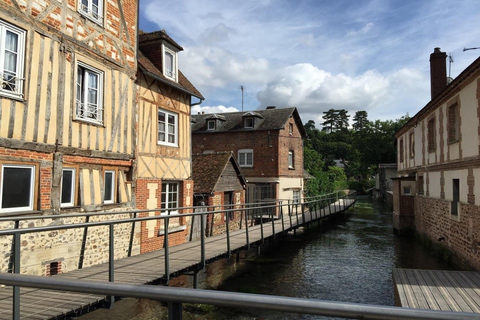 Die touristische Wandertour in Bernay.