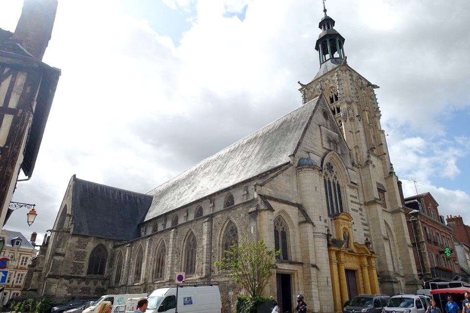 The Church of the Holy Cross in Bernay.
