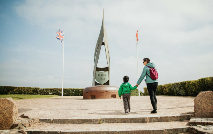 Monument commémoratif du débarquement britannique du 6 juin 1944 à Colleville-Montgomery.