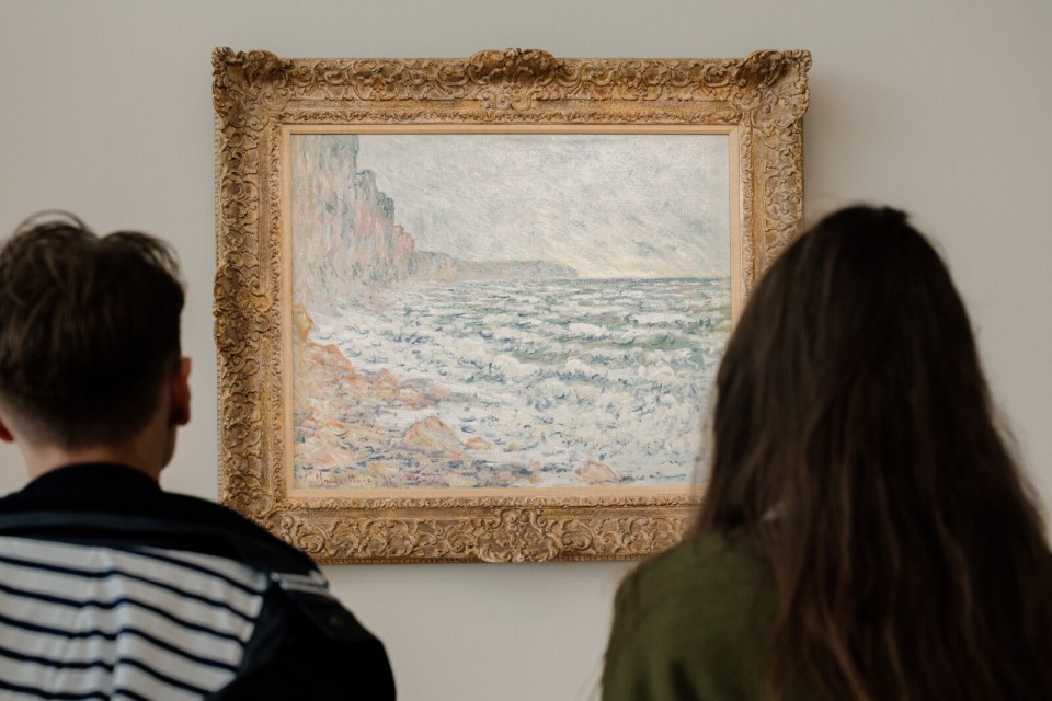 muma-le-havre-monet-bord-de-mer-marie-anais-thierry Tableau de Claude Monet exposé au MuMa du Havre