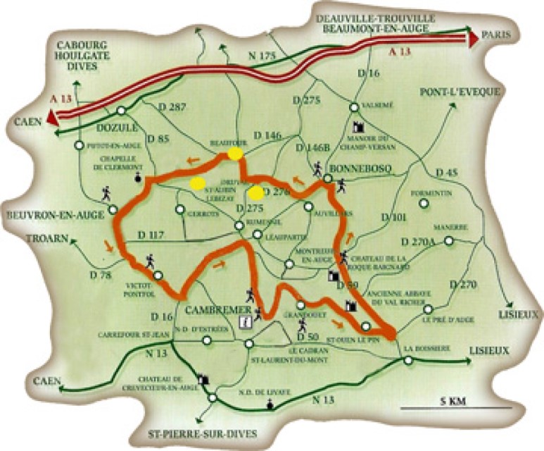 De cider route circuit is een geweldige dagtrip om te nemen van Castel Camping Le Brévedent, in Noord-Frankrijk