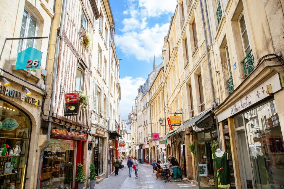 La rue Froide à Caen.