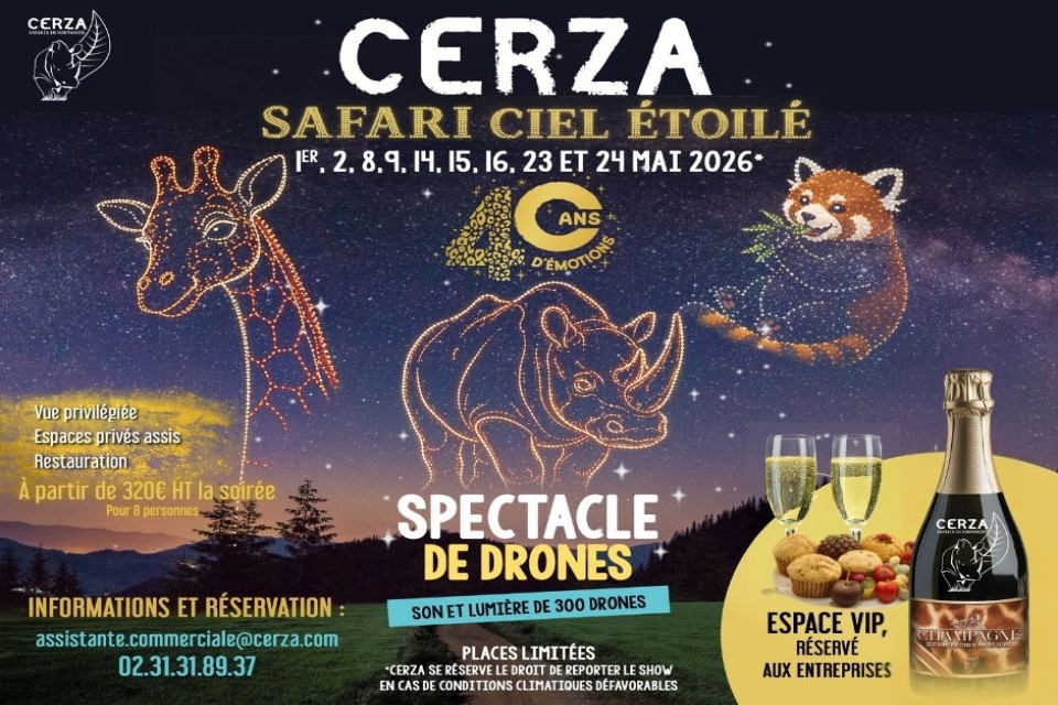 Droneshow bij CERZA