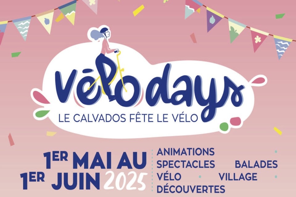 Affiche officielle des Vélodays 2025 dans le Calvados.