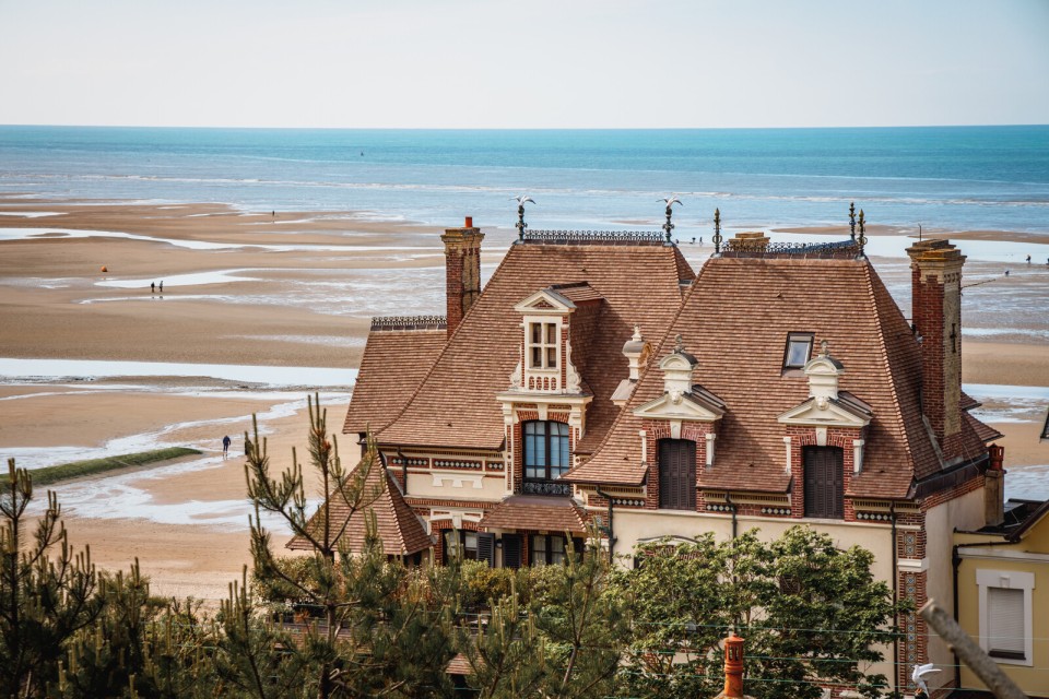 Villa typique Belle Époque en bord de mer à Houlgate.